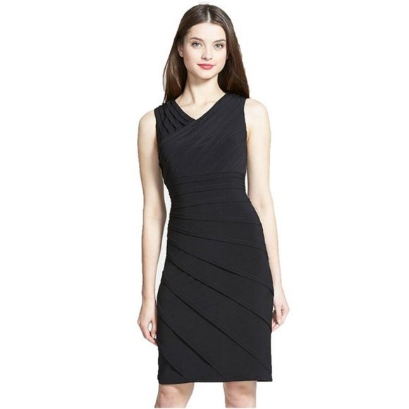 Adrianna Papell Asymmetrical Tuck Dress Size 6 NWT - Picture 11 of 11